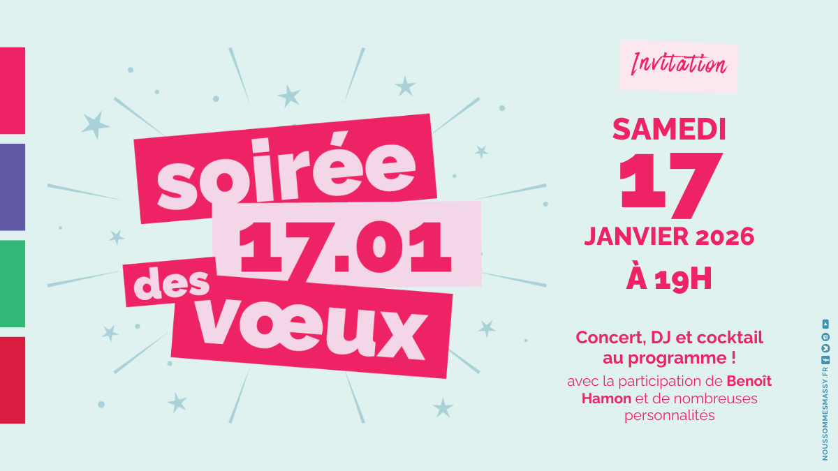 Soirée des voeux 2026 – samedi 17 janvier 2027 à 19h (Opéra de Massy)