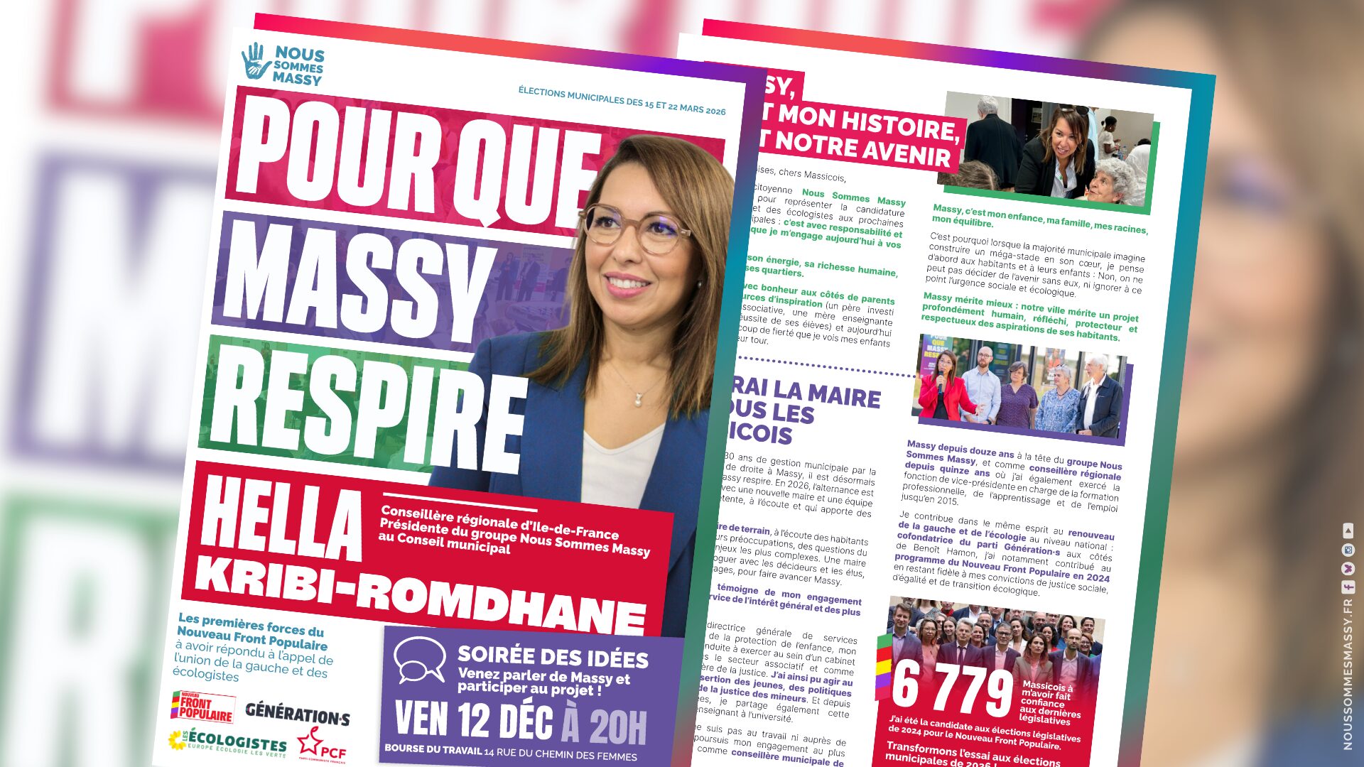 Pour que Massy respire avec Hella KRIBI-ROMDHANE