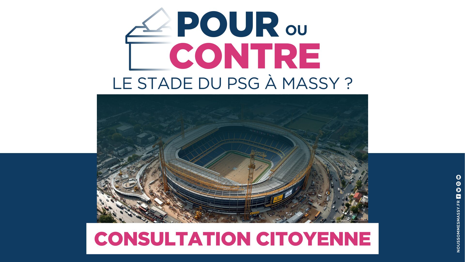 Pour ou Contre le stade du PSG à Massy ? – La consultation citoyenne