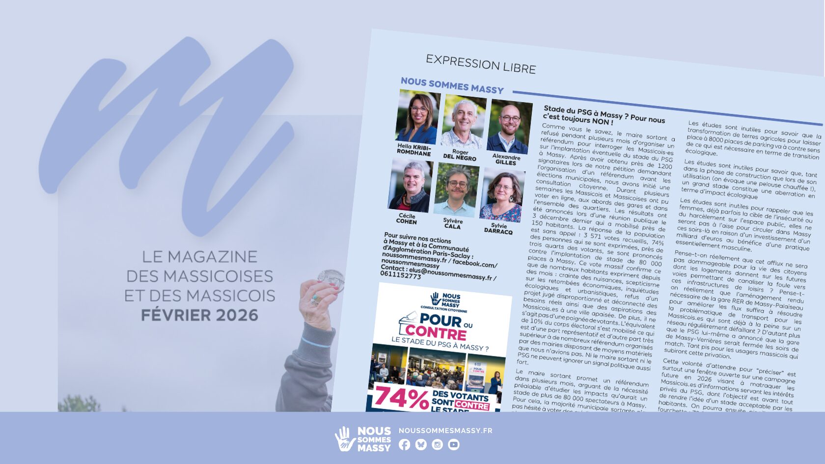 Tribune des élu·es dans « M le magazine » – Février 2026